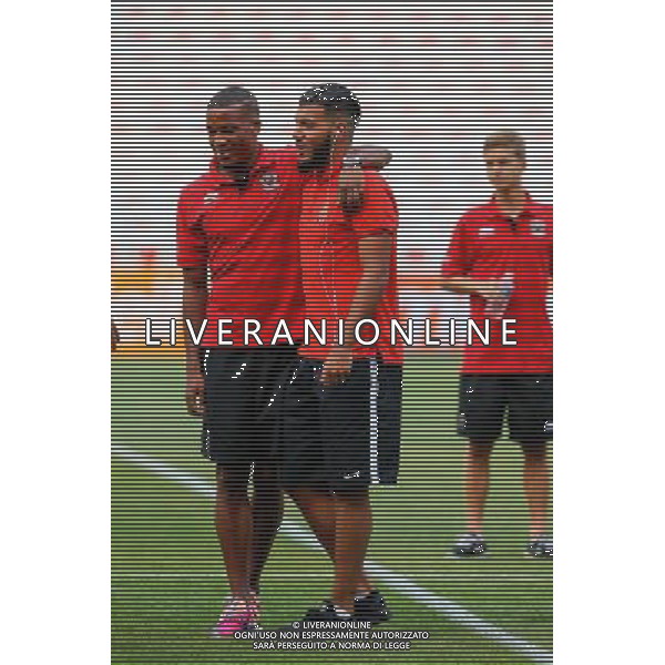 Alassane PLEA / Fares BAHLOULI - 08.08.2015 - Nice / Monaco - 1er journee de Ligue 1 Photo : Jean Christophe Magnenet / Icon Sport /AGENZIA ALDO LIVERANI SAS - ITALY ONLY - EDITORIAL USE ONLY -