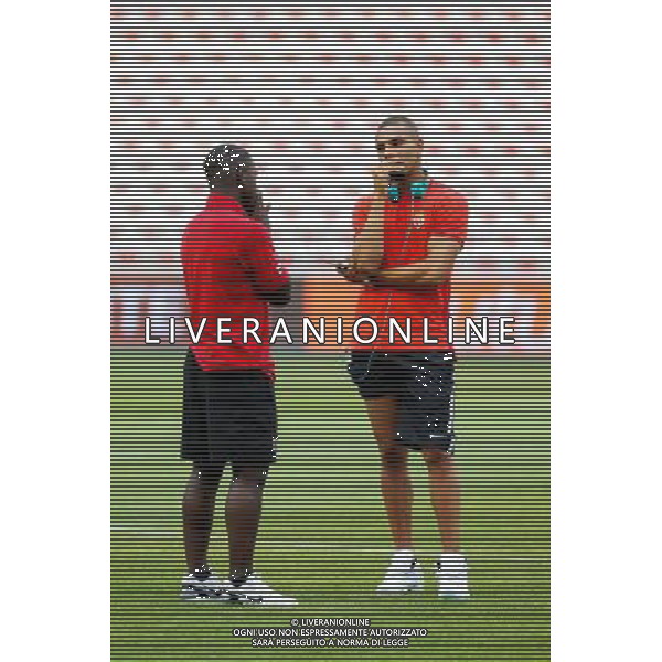 Layvin KURZAWA / Nampalys MENDY - 08.08.2015 - Nice / Monaco - 1er journee de Ligue 1 Photo : Jean Christophe Magnenet / Icon Sport /AGENZIA ALDO LIVERANI SAS - ITALY ONLY - EDITORIAL USE ONLY -