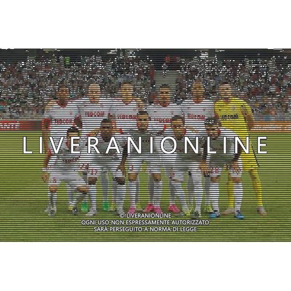 Equipe Monaco - 08.08.2015 - Nice / Monaco - 1er journee de Ligue 1 Photo : Jean Christophe Magnenet / Icon Sport /AGENZIA ALDO LIVERANI SAS - ITALY ONLY - EDITORIAL USE ONLY -