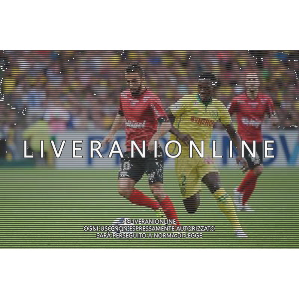 Nicolas BENEZET / Birama TOURE - 08.08.2015 - Nantes / Guingamp - 1ere journee Ligue 1 Photo : Nolwenn Le Gouic / Icon Sport /AGENZIA ALDO LIVERANI SAS - ITALY ONLY - EDITORIAL USE ONLY -