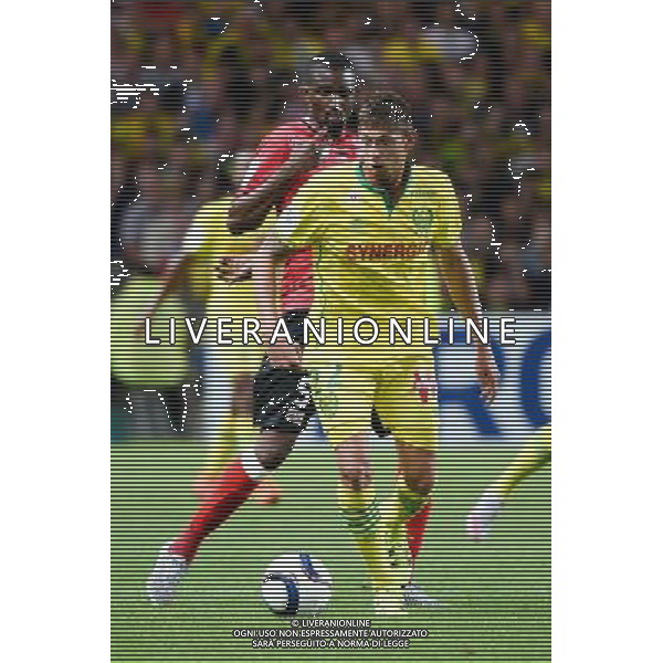 Emiliano SALA / Moustapha Elhadji DIALLO - 08.08.2015 - Nantes / Guingamp - 1ere journee Ligue 1 Photo : Nolwenn Le Gouic / Icon Sport /AGENZIA ALDO LIVERANI SAS - ITALY ONLY - EDITORIAL USE ONLY -