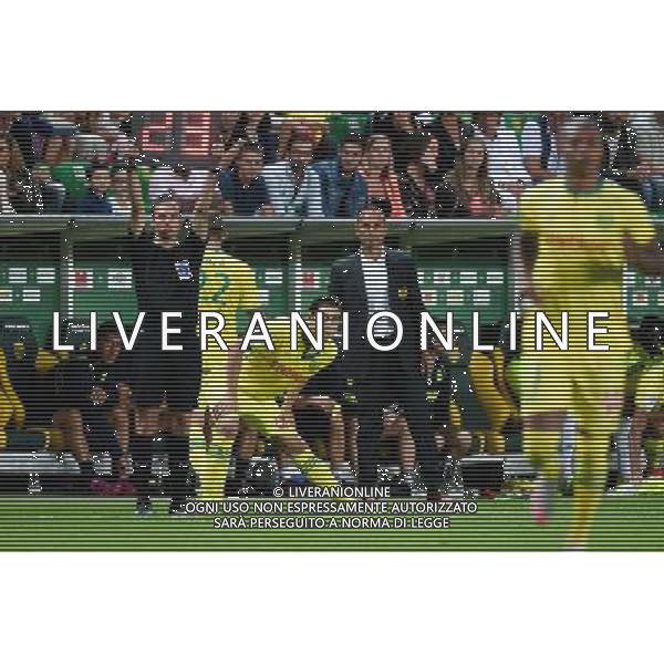 Michel DER ZAKARIAN / Alejandro BEDOYA - 08.08.2015 - Nantes / Guingamp - 1ere journee Ligue 1 Photo : Nolwenn Le Gouic / Icon Sport /AGENZIA ALDO LIVERANI SAS - ITALY ONLY - EDITORIAL USE ONLY -