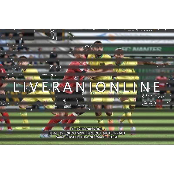 Nill DE PAUW / Levy DJIDJI - 08.08.2015 - Nantes / Guingamp - 1ere journee Ligue 1 Photo : Nolwenn Le Gouic / Icon Sport /AGENZIA ALDO LIVERANI SAS - ITALY ONLY - EDITORIAL USE ONLY -