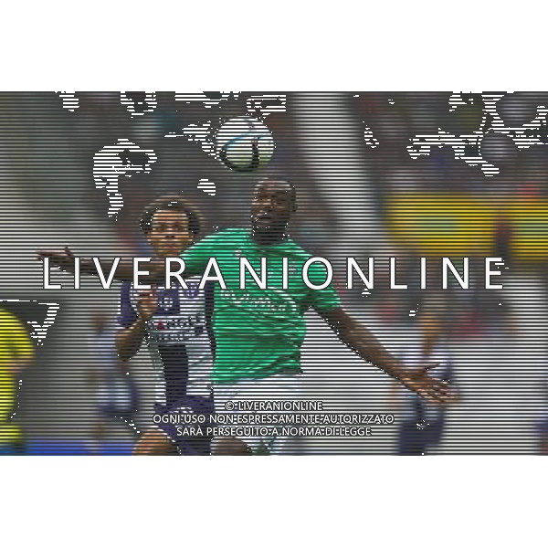 Kevin Theophile Catherine / Martin Braithwaite - 09.08.2015 - Toulouse / Saint Etienne - 1er journee de Ligue 1 Photo : Manuel Blondeau / Icon Sport AG ALDO LIVERANI SAS ONLY ITALY