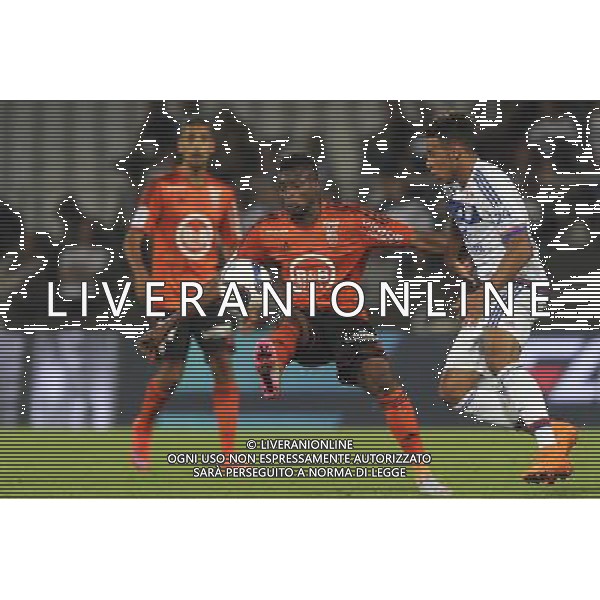 Benjamin MOUKANDJO - 09.08.2015 - Lyon / Lorient - 1ere journee de Ligue 1 Photo : Jean Paul Thomas / Icon Sport /AGENZIA ALDO LIVERANI SAS - ITALY ONLY - EDITORIAL USE ONLY -