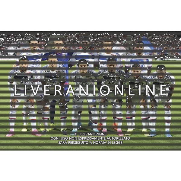 Equipe Lyon - 09.08.2015 - Lyon / Lorient - 1ere journee de Ligue 1 Photo : Jean Paul Thomas / Icon Sport /AGENZIA ALDO LIVERANI SAS - ITALY ONLY - EDITORIAL USE ONLY -