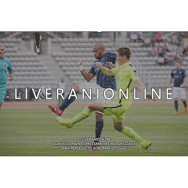 Thomas GAMIETTE / Gaetan BUSSMANN - 11.08.2015 - Paris FC / FC Metz - 1er tour Coupe de la LIgue Photo : Nolwenn Le Gouic / Icon Sport AG ALDO LIVERANI SAS ONLY ITALY