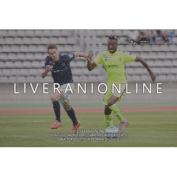 Cheick DOUCOURE / Romain GRANGE - 11.08.2015 - Paris FC / FC Metz - 1er tour Coupe de la LIgue Photo : Nolwenn Le Gouic / Icon Sport AG ALDO LIVERANI SAS ONLY ITALY