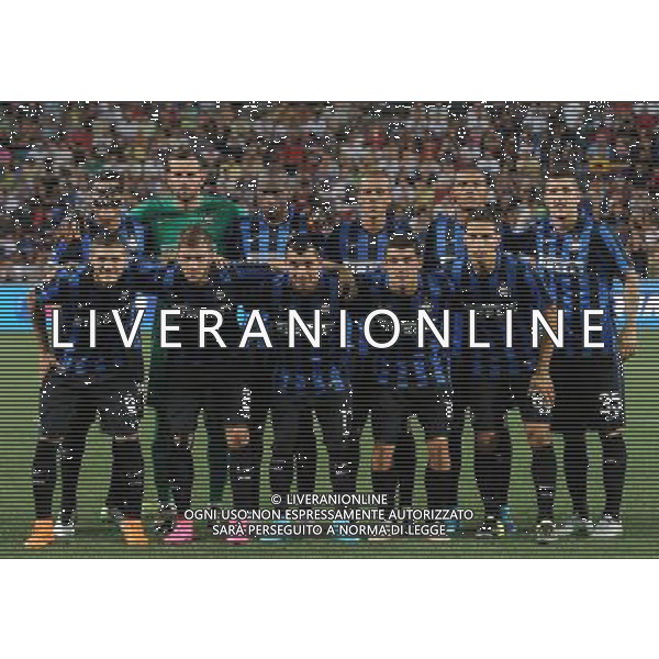Trofeo TIM 2015 Reggio Emilia - 12.08.2015 Inter-Milan-Sassuolo Nella Foto:Inter Squadra Formazione Murillo,Handanovic,Kondogbia,Miranda,Juan Jesus,Jovetic,Icardi,Santon,Medel,Kovacic,Hernanes /Ph.Vitez-Ag. Aldo Liverani