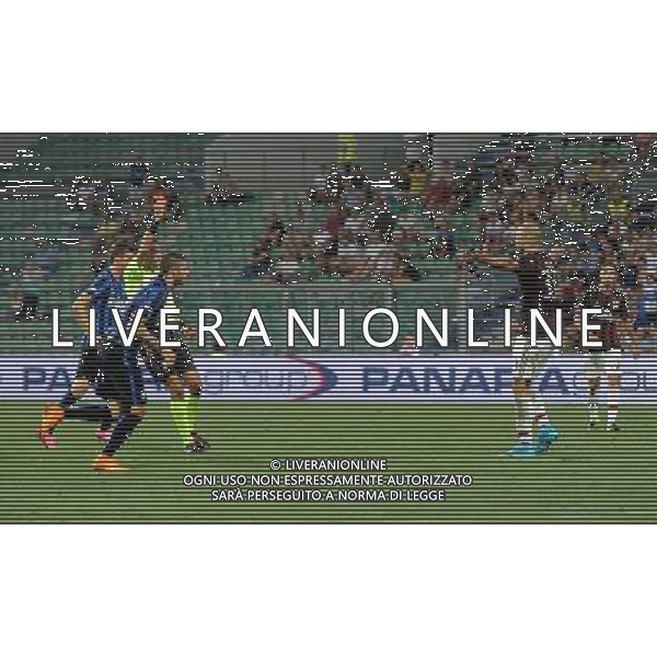 Trofeo TIM 2015 Reggio Emilia - 12.08.2015 Inter-Milan-Sassuolo Nella Foto: cartellino rosso per l\'espulsione di alex /Ph.Vitez-Ag. Aldo Liverani