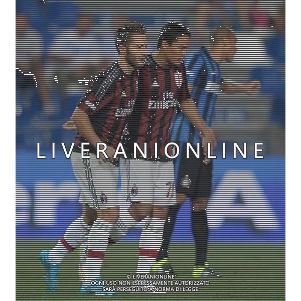 Trofeo TIM 2015 Reggio Emilia - 12.08.2015 Inter-Milan-Sassuolo Nella Foto:bertolacci esulta con bacca /Ph.Vitez-Ag. Aldo Liverani