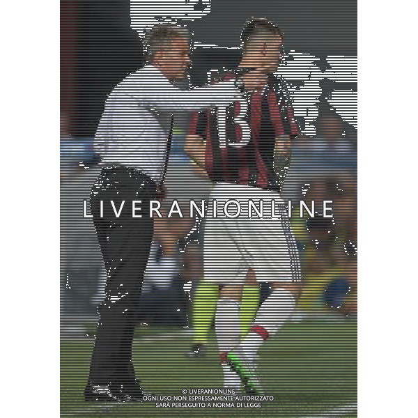 Trofeo TIM 2015 Reggio Emilia - 12.08.2015 Inter-Milan-Sassuolo Nella Foto:Mihajlovic Sinisa-Romagnoli Alessio /Ph.Vitez-Ag. Aldo Liverani