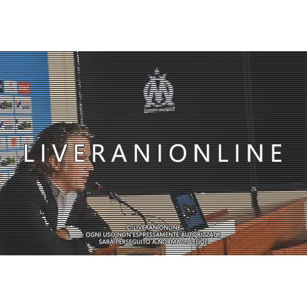 Vincent Labrune - 13.08.2015 - Conference de presse a Marseille Photo : Alexandre Dimou / Icon Sport AG ALDO LIVERANI SAS ONLY ITALY