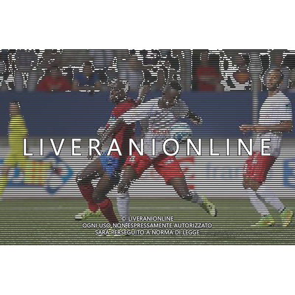Modou DIAGNE / Yoane WISSA - 11.08.2015 - Nancy / Chateauroux - Coupe de la Ligue Photo : Fred Marvaux / Icon Sport /AGENZIA ALDO LIVERANI SAS - ITALY ONLY - EDITORIAL USE ONLY -