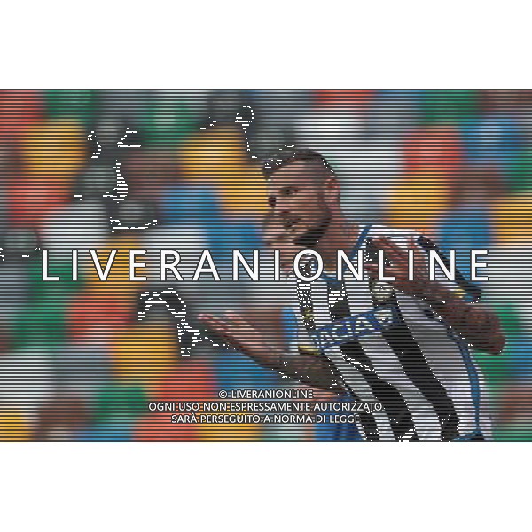 UDINESE NOVARA COPPA ITALIA TIM 16/08/2015 NELLA FOTO ESULTANZA CIRYL THEREAU FOTO PAOLA GARBUIO-AG ALDO LIVERANI SAS