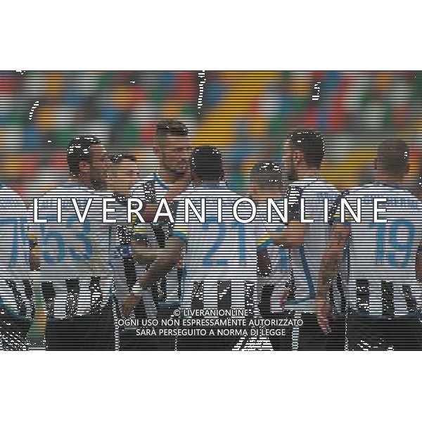 UDINESE NOVARA COPPA ITALIA TIM 16/08/2015 NELLA FOTO ESULTANZA CIRYL THEREAU FOTO PAOLA GARBUIO-AG ALDO LIVERANI SAS