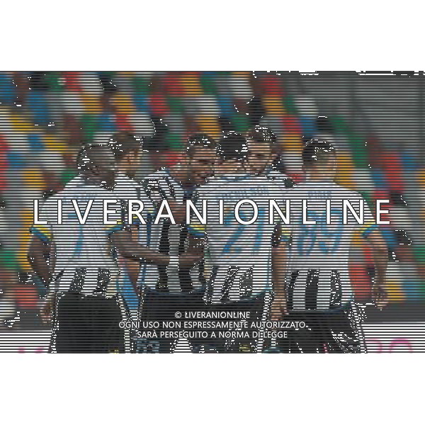 UDINESE NOVARA COPPA ITALIA TIM 16/08/2015 NELLA FOTO ABBRACCI UDINESE EDENILSON FOTO PAOLA GARBUIO-AG ALDO LIVERANI SAS
