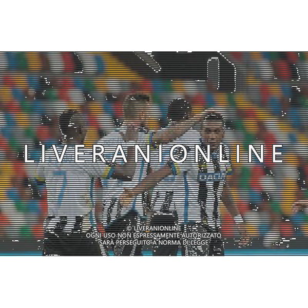UDINESE NOVARA COPPA ITALIA TIM 16/08/2015 NELLA FOTO ABBRACCI UDINESE EDENILSON FOTO PAOLA GARBUIO-AG ALDO LIVERANI SAS