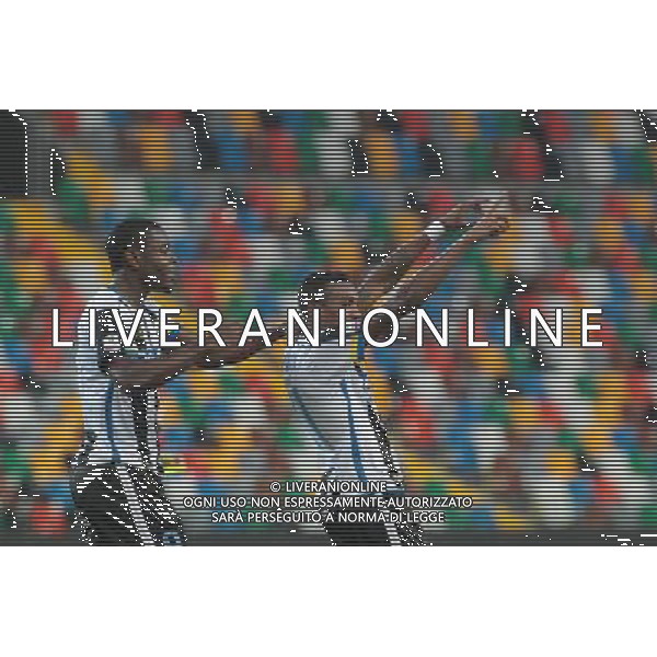 UDINESE NOVARA COPPA ITALIA TIM 16/08/2015 NELLA FOTO ABBRACCI UDINESE EDENILSON FOTO PAOLA GARBUIO-AG ALDO LIVERANI SAS