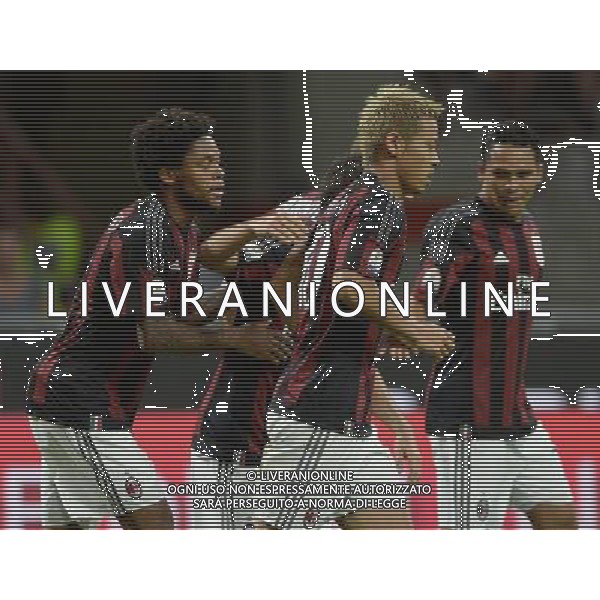 Coppa Italia TIM Cup 2015/2016 Terzo Turno Elimimatorio Milano - 17.08.2015 Milan-Perugia Nella Foto:honda esulta /Ph.Vitez-Ag. Aldo Liverani
