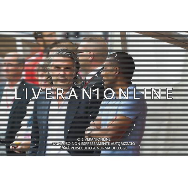 Vincent LABRNE / Franck PASSI - 16.08.2015 - Reims / Marseille - 2eme journee de Ligue 1 Photo : Andre Ferreira / Icon Sport /AGENZIA ALDO LIVERANI SAS - ITALY ONLY - EDITORIAL USE ONLY -