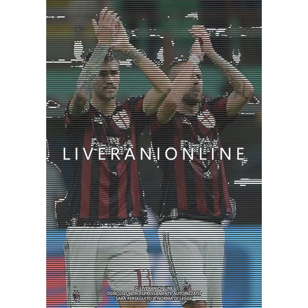 Coppa Italia TIM Cup 2015/2016 Terzo Turno Elimimatorio Milano - 17.08.2015 Milan-Perugia Nella Foto:Alessio Romagnoli-Menez Jeremy /Ph.Vitez-Ag. Aldo Liverani