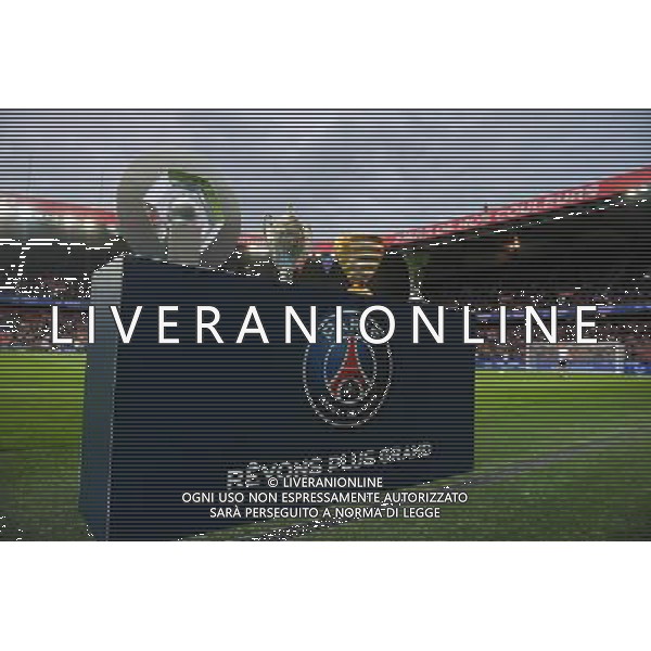 ILLUSTRATION TROPHEES 2014/2015 - 16.08.2015 - PSG / Gazelec Ajaccio - 2eme journee de Ligue 1 Photo : Andre Ferreira / Icon Sport /AGENZIA ALDO LIVERANI SAS - ITALY ONLY - EDITORIAL USE ONLY -