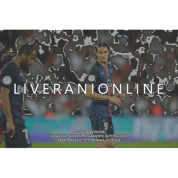 LUCAS MOURA / Edinson CAVANI - 16.08.2015 - PSG / Gazelec Ajaccio - 2eme journee de Ligue 1 Photo : Andre Ferreira / Icon Sport /AGENZIA ALDO LIVERANI SAS - ITALY ONLY - EDITORIAL USE ONLY -