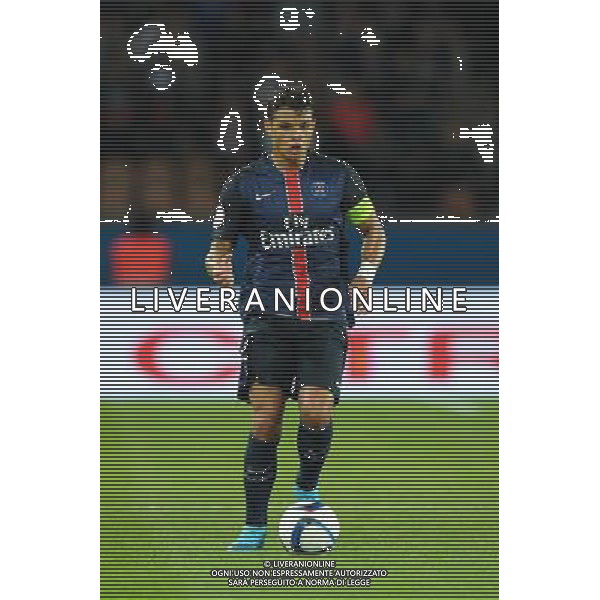 Thiago SILVA - 16.08.2015 - PSG / Gazelec Ajaccio - 2eme journee de Ligue 1 Photo : Andre Ferreira / Icon Sport /AGENZIA ALDO LIVERANI SAS - ITALY ONLY - EDITORIAL USE ONLY -