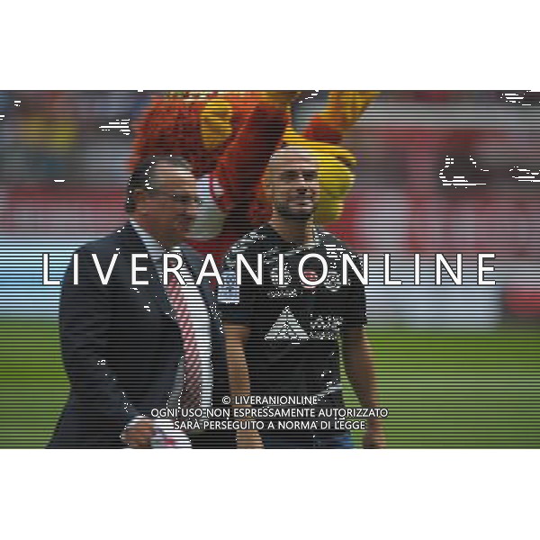 Jean Pierre CAILLOT / Jaba Kankava - 16.08.2015 - Reims / Marseille - 2eme journee de Ligue 1 Photo : Andre Ferreira / Icon Sport AG ALDO LIVERANI SAS ONLY ITALY