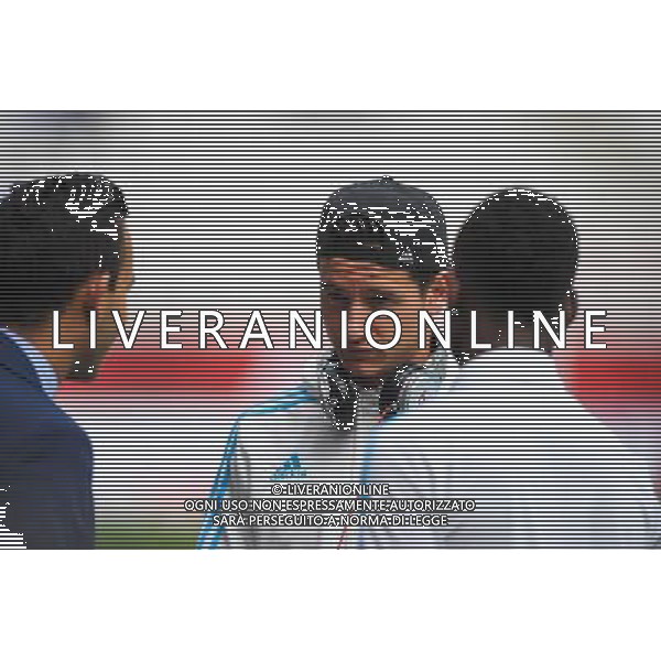 Mohamed Bouhafsi / Florian THAUVIN - 16.08.2015 - Reims / Marseille - 2eme journee de Ligue 1 Photo : Andre Ferreira / Icon Sport AG ALDO LIVERANI SAS ONLY ITALY
