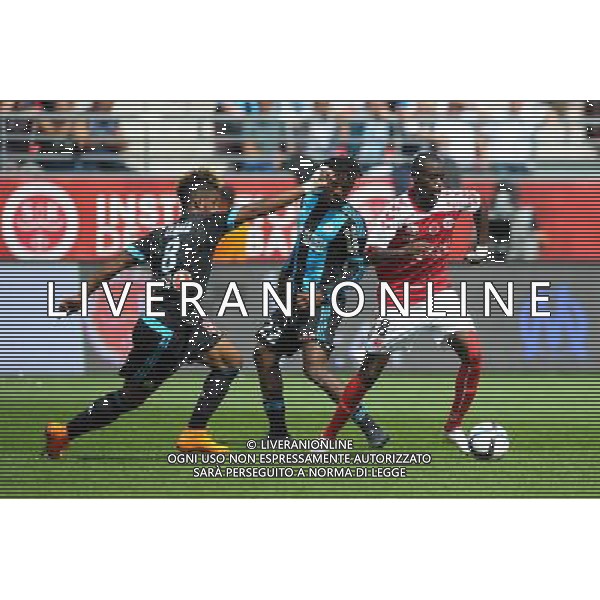 Prince ONIANGUE - 16.08.2015 - Reims / Marseille - 2eme journee de Ligue 1 Photo : Andre Ferreira / Icon Sport AG ALDO LIVERANI SAS ONLY ITALY