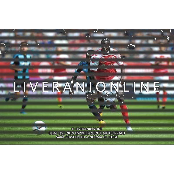 Omenuke MFULU - 16.08.2015 - Reims / Marseille - 2eme journee de Ligue 1 Photo : Andre Ferreira / Icon Sport AG ALDO LIVERANI SAS ONLY ITALY