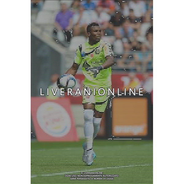 Kossi AGASSA - 16.08.2015 - Reims / Marseille - 2eme journee de Ligue 1 Photo : Andre Ferreira / Icon Sport AG ALDO LIVERANI SAS ONLY ITALY