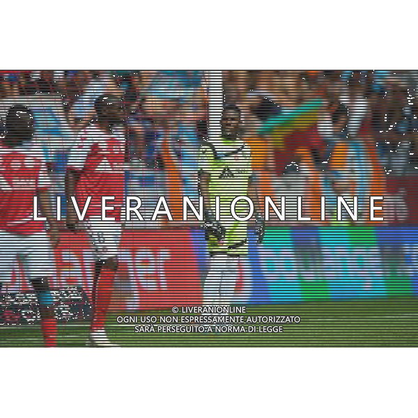Kossi AGASSA - 16.08.2015 - Reims / Marseille - 2eme journee de Ligue 1 Photo : Andre Ferreira / Icon Sport AG ALDO LIVERANI SAS ONLY ITALY