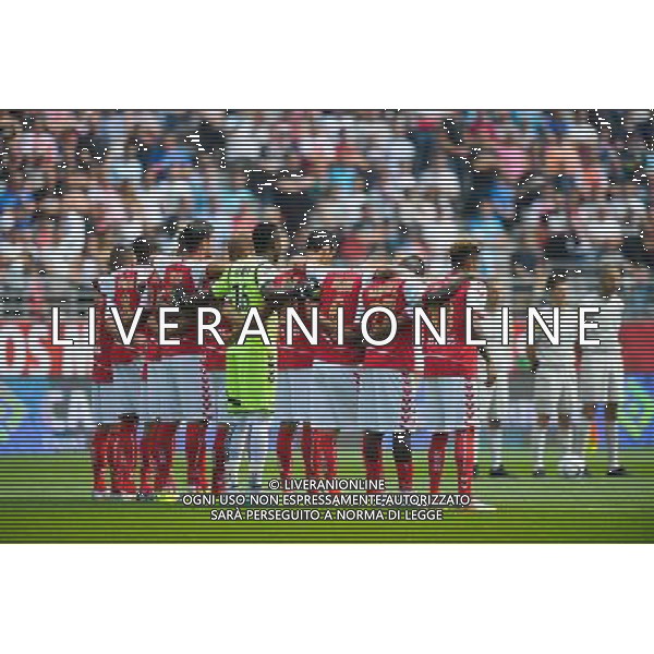 Equipe Reims - 16.08.2015 - Reims / Marseille - 2eme journee de Ligue 1 Photo : Andre Ferreira / Icon Sport AG ALDO LIVERANI SAS ONLY ITALY