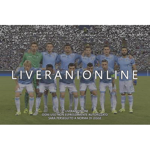 Roma - 18/08/2015 - Stadio Olimpico - UEFA Champions League 2015-2016 - Spareggi andata - Lazio vs Bayern Leverkusen - nella foto: La formazione della Lazio / Ph. Fabrizio Corradetti - Ag. Aldo Liverani sas