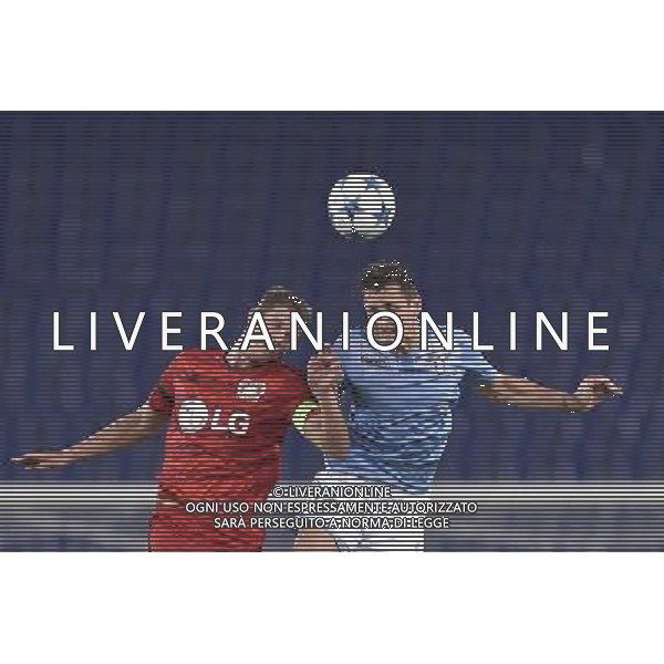 Roma - 18/08/2015 - Stadio Olimpico - UEFA Champions League 2015-2016 - Spareggi andata - Lazio vs Bayern Leverkusen - nella foto: Miroslav Klose e Lars Bender / Ph. Fabrizio Corradetti - Ag. Aldo Liverani sas