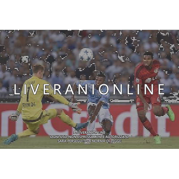 Roma - 18/08/2015 - Stadio Olimpico - UEFA Champions League 2015-2016 - Spareggi andata - Lazio vs Bayern Leverkusen - nella foto: L\'occasione di Balde Diao Keita / Ph. Fabrizio Corradetti - Ag. Aldo Liverani sas