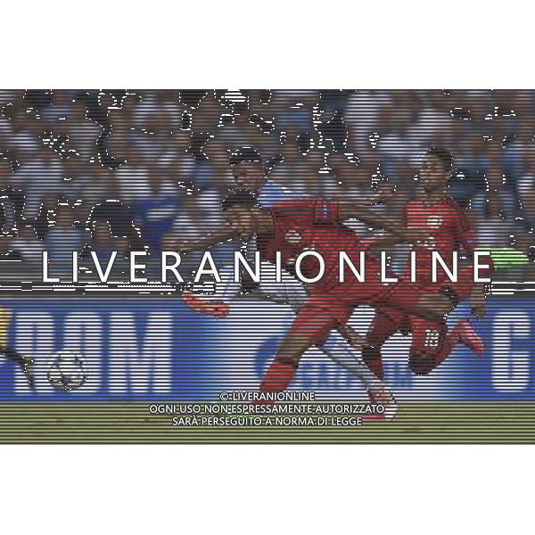 Roma - 18/08/2015 - Stadio Olimpico - UEFA Champions League 2015-2016 - Spareggi andata - Lazio vs Bayern Leverkusen - nella foto: Il gol di Balde Diao Keita / Ph. Fabrizio Corradetti - Ag. Aldo Liverani sas