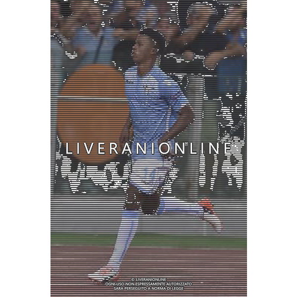 Roma - 18/08/2015 - Stadio Olimpico - UEFA Champions League 2015-2016 - Spareggi andata - Lazio vs Bayern Leverkusen - nella foto: Balde Diao Keita esulta dopo il gol / Ph. Fabrizio Corradetti - Ag. Aldo Liverani sas