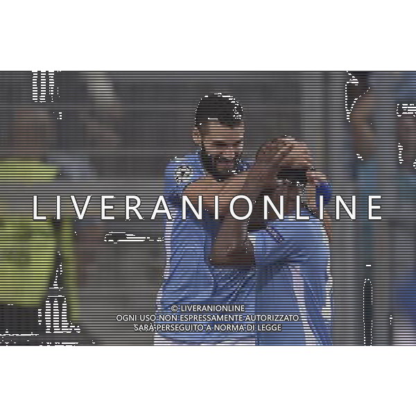 Roma - 18/08/2015 - Stadio Olimpico - UEFA Champions League 2015-2016 - Spareggi andata - Lazio vs Bayern Leverkusen - nella foto: Antonio Candreva festeggia con Keita dopo il gol / Ph. Fabrizio Corradetti - Ag. Aldo Liverani sas