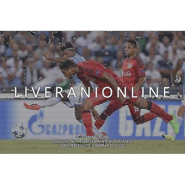Roma - 18/08/2015 - Stadio Olimpico - UEFA Champions League 2015-2016 - Spareggi andata - Lazio vs Bayern Leverkusen - nella foto: Il gol di Balde Diao Keita / Ph. Fabrizio Corradetti - Ag. Aldo Liverani sas