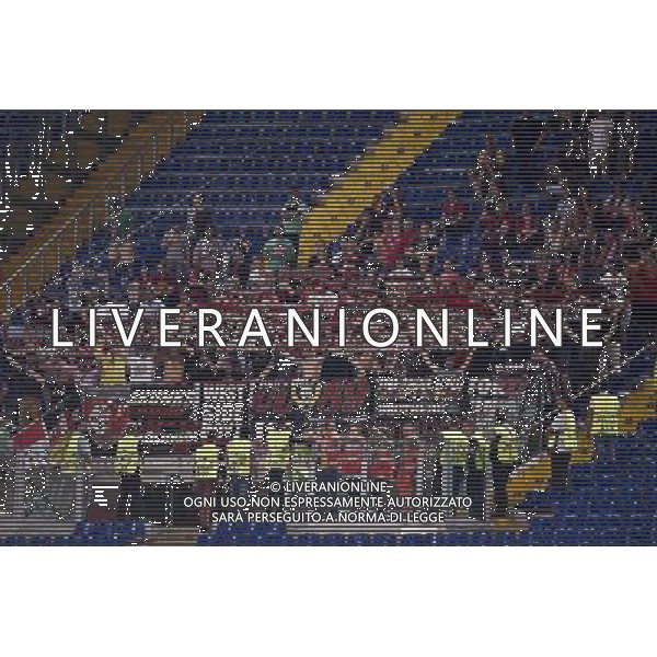 Roma - 18/08/2015 - Stadio Olimpico - UEFA Champions League 2015-2016 - Spareggi andata - Lazio vs Bayern Leverkusen - nella foto: Tifosi del Bayer Leverkusen / Ph. Fabrizio Corradetti - Ag. Aldo Liverani sas