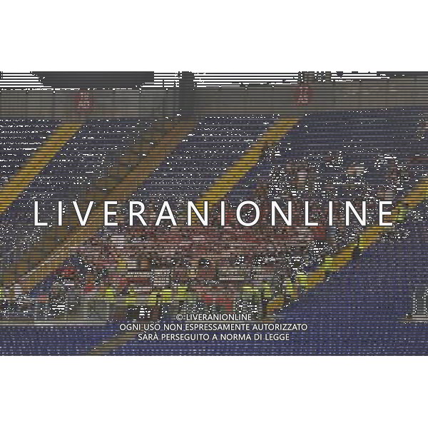 Roma - 18/08/2015 - Stadio Olimpico - UEFA Champions League 2015-2016 - Spareggi andata - Lazio vs Bayern Leverkusen - nella foto: Tifosi del Bayer Leverkusen / Ph. Fabrizio Corradetti - Ag. Aldo Liverani sas