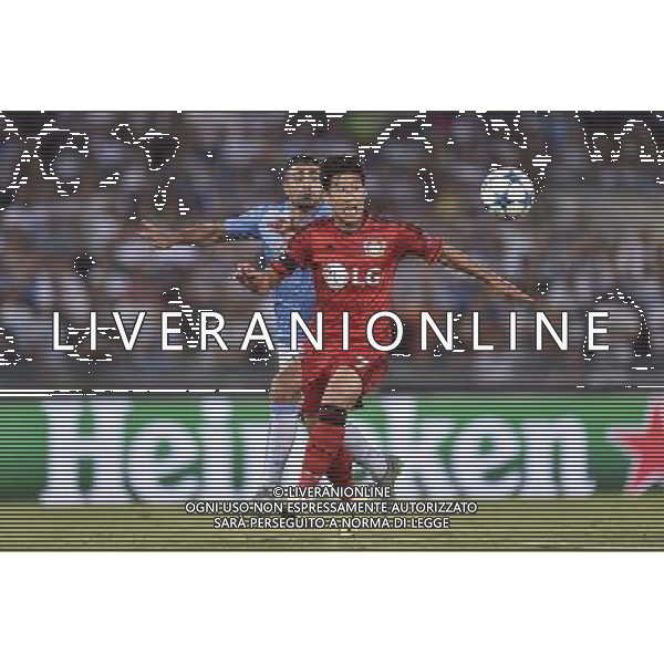 Roma - 18/08/2015 - Stadio Olimpico - UEFA Champions League 2015-2016 - Spareggi andata - Lazio vs Bayern Leverkusen - nella foto: Son Heung-Min e Mauricio / Ph. Fabrizio Corradetti - Ag. Aldo Liverani sas