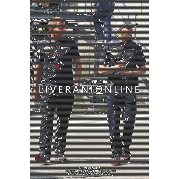 Pastor Maldonado (VEN) Lotus F1 Team with Fabrizio Maganzi, Lotus F1 Team Personal Trainer. 20.08.2015. Formula 1 World Championship, Rd 11, Belgian Grand Prix, Spa Francorchamps, Belgium, Preparation Day. /AGENZIA ALDO LIVERANI SAS - ITALY ONLY - EDITORIAL USE ONLY - Gp f1 Belgio