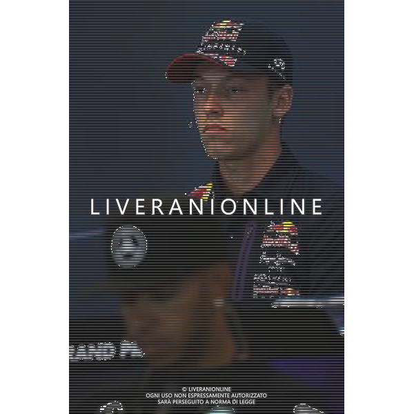 Daniil Kvyat (RUS) Red Bull Racing in the FIA Press Conference. 20.08.2015. Formula 1 World Championship, Rd 11, Belgian Grand Prix, Spa Francorchamps, Belgium, Preparation Day. /AGENZIA ALDO LIVERANI SAS - ITALY ONLY - EDITORIAL USE ONLY - Gp f1 Belgio