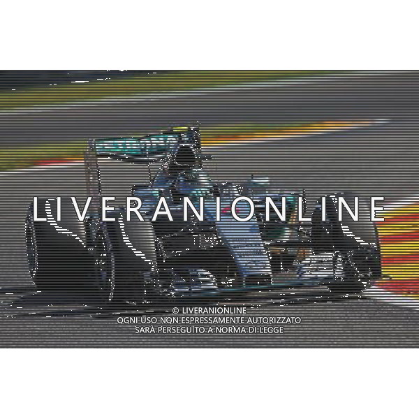 Nico Rosberg (GER) Mercedes AMG F1 W06. 21.08.2015. Formula 1 World Championship, Rd 11, Belgian Grand Prix, Spa Francorchamps, Belgium, Practice Day. AG ALDO LIVERANI SAS ONLY ITALY