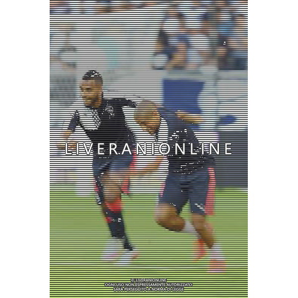 Wahbi Khazri / Isaac Kiese Thelin - 20.08.2015 - Bordeaux / Kairat Almaty - Play Off Aller de Europa League Photo : Manuel Blondeau / Icon Sport /AGENZIA ALDO LIVERANI SAS - ITALY ONLY - EDITORIAL USE ONLY